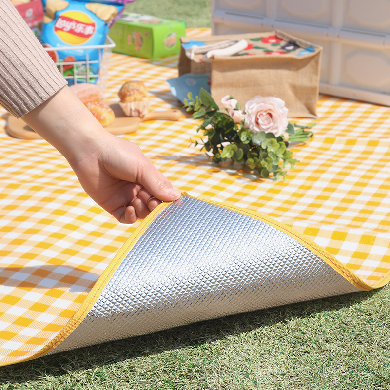 Floor Mat, Pearl Cotton Aluminum Film Mat, Outdoor Moisture-Proof Mat, Camping Tent Sleeping Mat, Aluminum Foil Picnic Mat, Powerful Factory