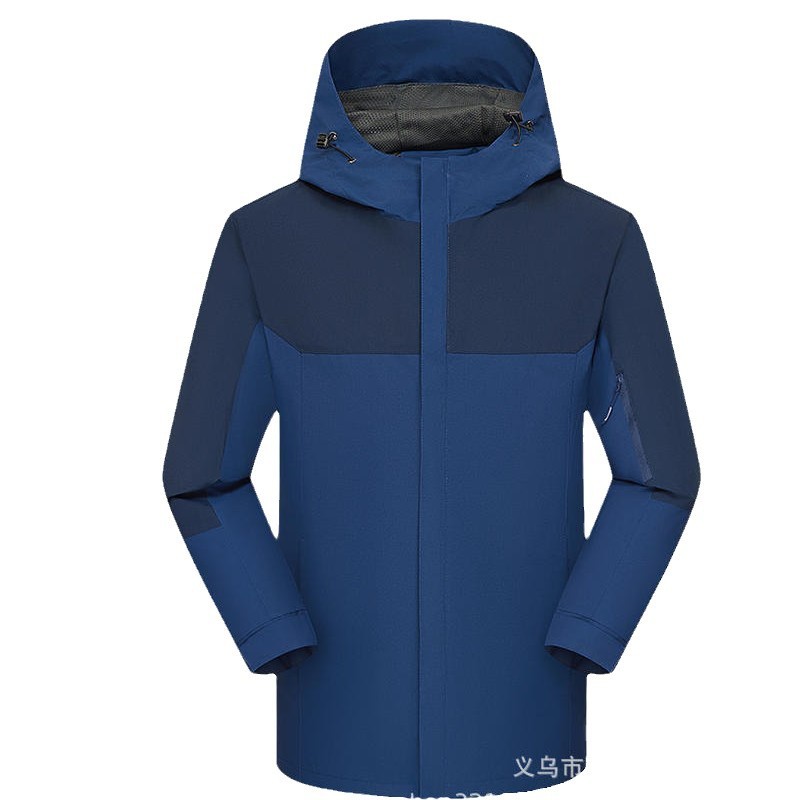 Autumn and Winter Fleece-Lined Thickened Softshell Workwear with Custom Logo, Outdoor Waterproof Windbreaker with Embroidery and Printed Design, Cold-Resistant Work Uniform