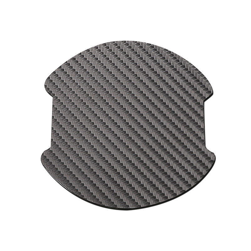 Schamley car door handle paint sticker door handle scratch-resistant decorative leather carbon fiber door bowl sticker