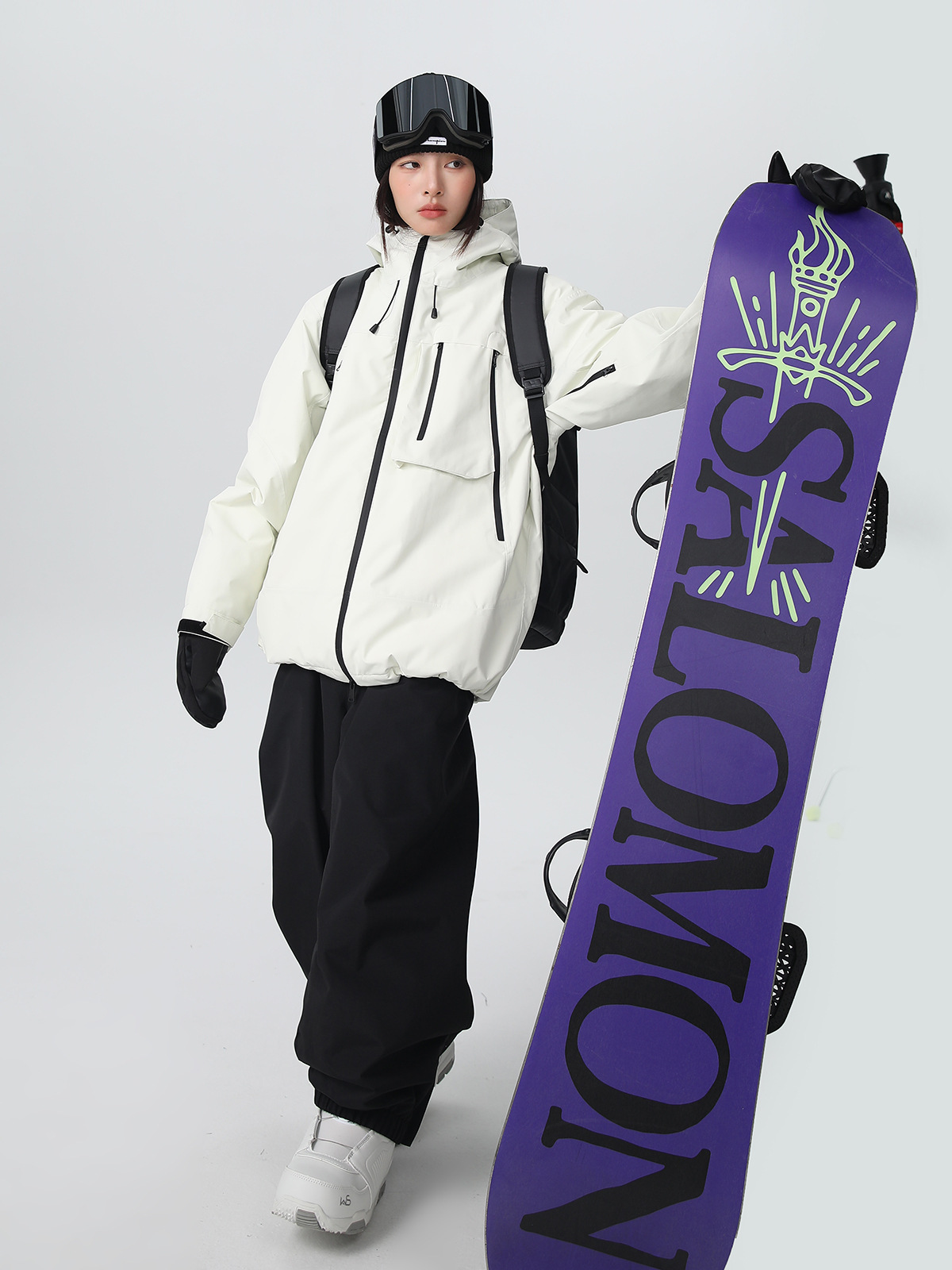 Xue Yi Pai 24-25 New Snowboard Ski Suit Women's 3L Adhesive Men's Ski Suit Professional Waterproof Cotton Thickening