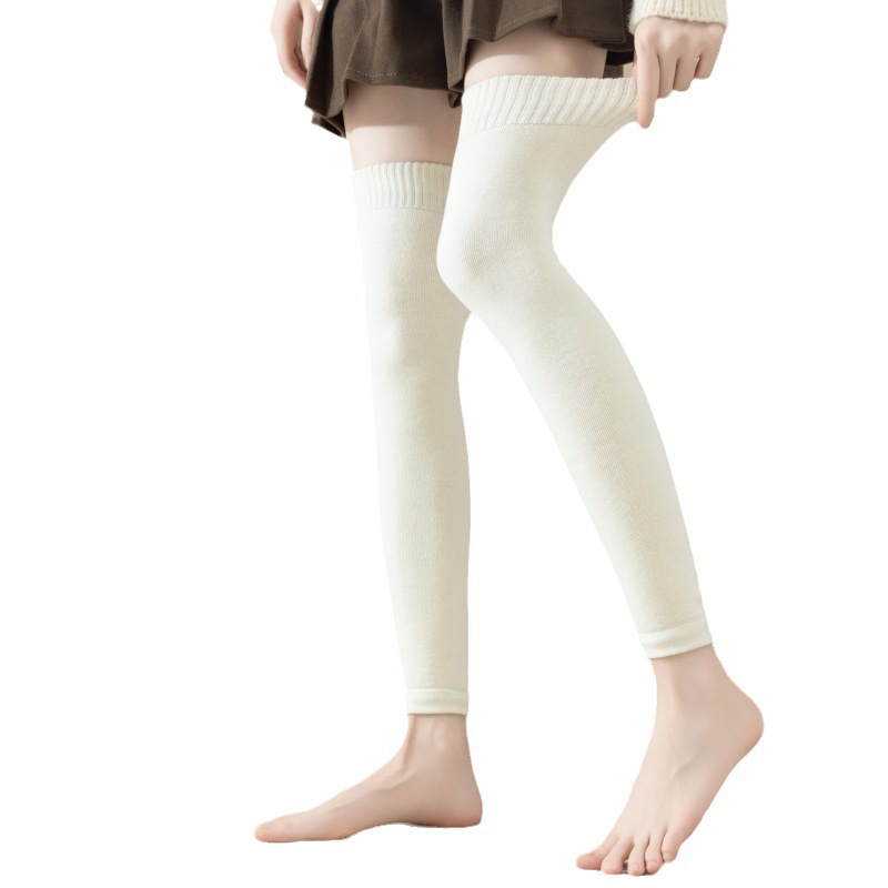 Autumn and Winter Warm Thickeneded Knee Socks for Women, Extended Nine-Point Over-The-Knee Thigh Socks, Knee Straps, Terry Socks Wholesale