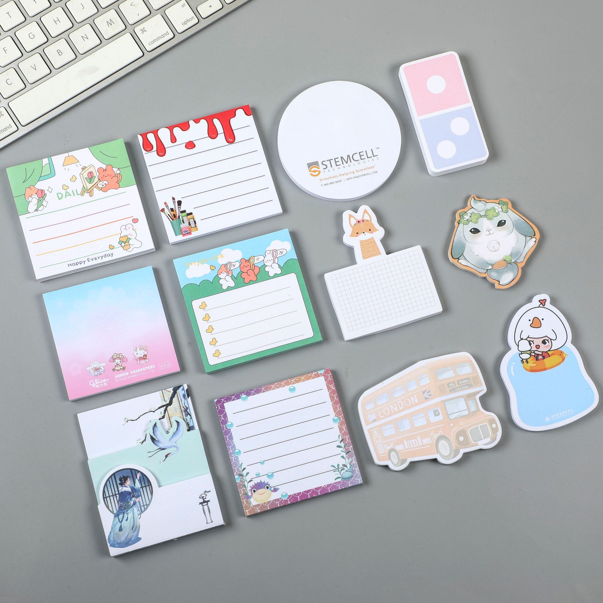 Настенные заметки Post-It с индивидуальной настройкой, креативный мультяшный блокнот для студентов, можно отклеивать несколько раз для персонализации