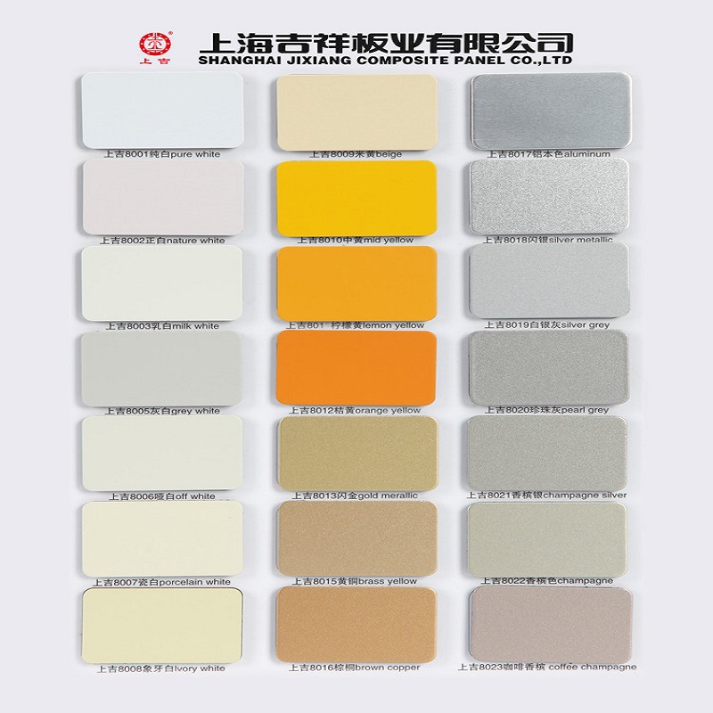 Shanghai Jixiang Aluminum-Plastic Panel Manufacturer Produces and Wholesales 3Mm4Mm Exterior Wall Door Head Whole Board Billboard Outdoor Aluminum-Plastic Panel