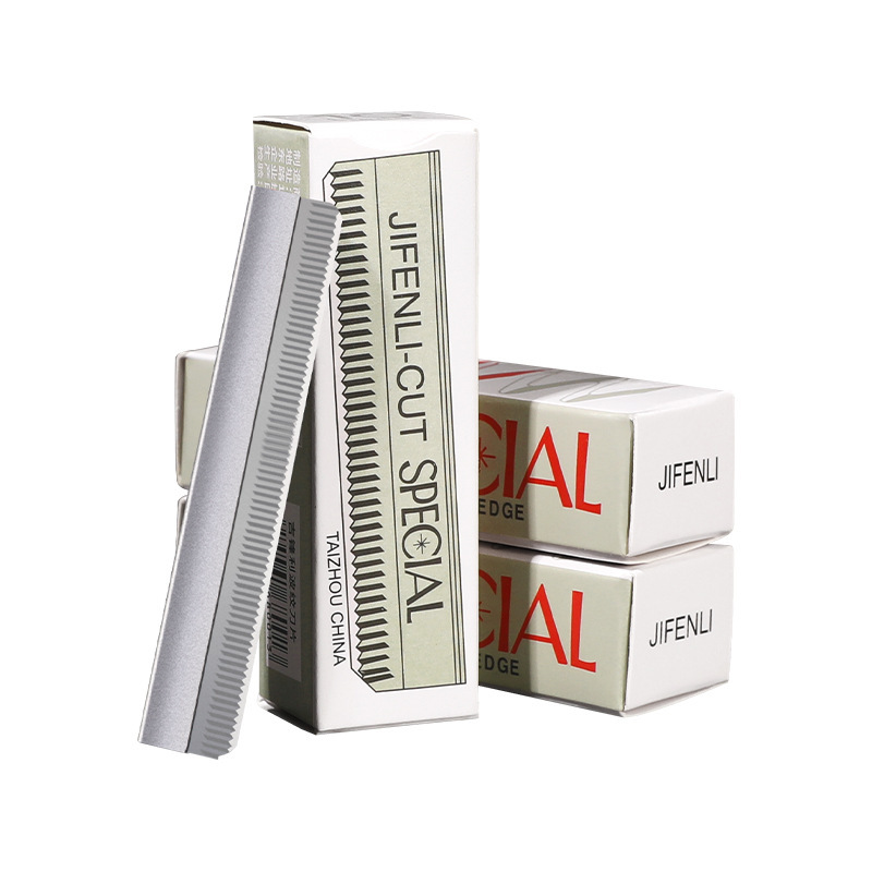 Eyebrow trimming blade carbon steel eyebrow shaving blade corrugated blade disposable eyebrow trimming knife tattoo eyebrow knife beauty makeup tool