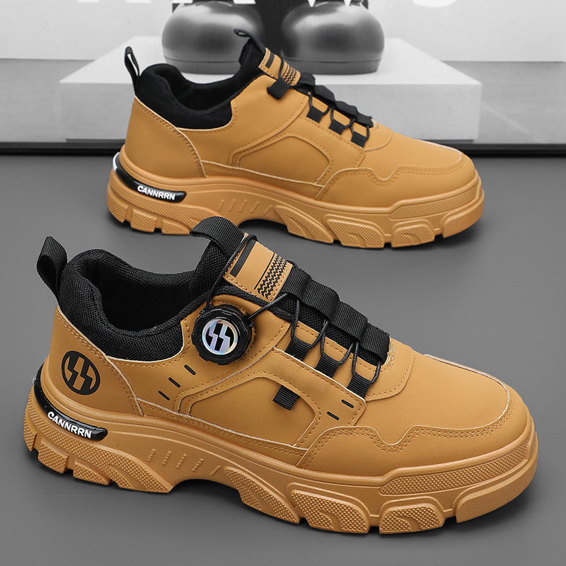 Новые дышащие рабочие туфли осень 2024 мужские модные универсальные ботинки Мартин мужские уличные повседневные кроссовки белые