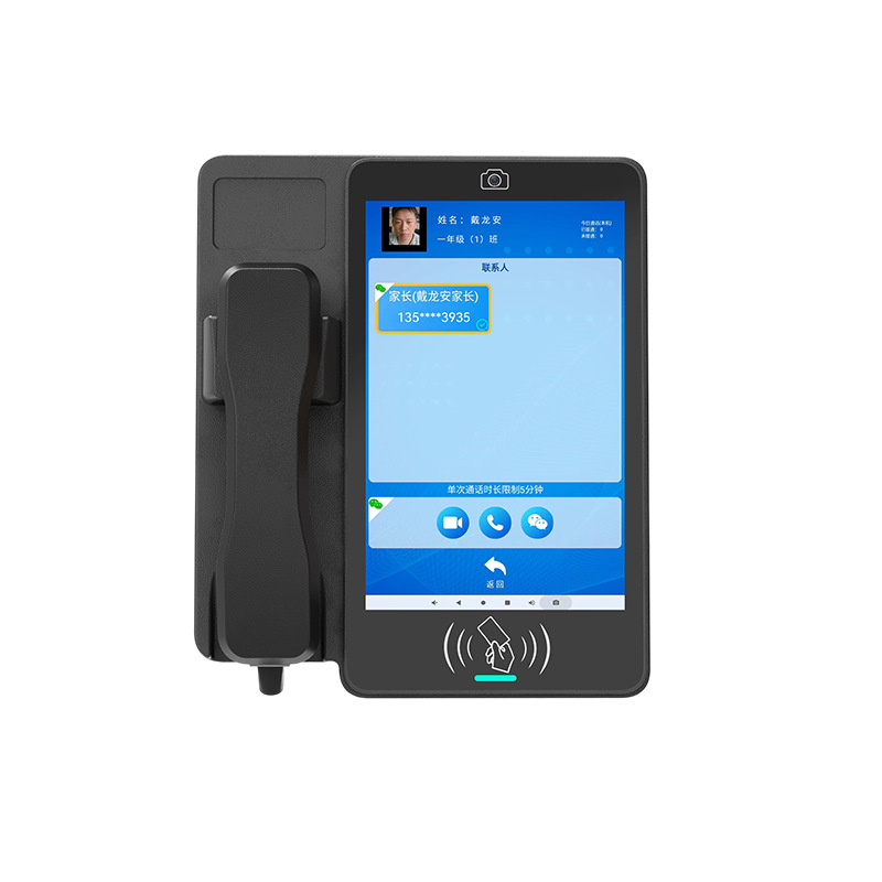 Campus Family Video Phone, Smart School Card-Insert Phone, Electronic Class Sign with Card Insertion and Video Capability