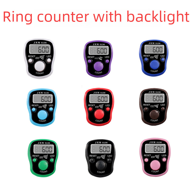 Counter with LED light 5136 ring electronic counter ring counter card with hundreds of sound
