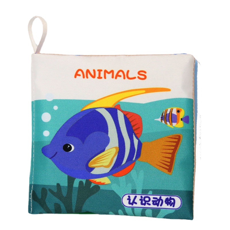 Chinese and English Foreign Trade Cloth Books suit Baby Touch Enlightenment Chinese and English Books Boiled Baby BB Stick