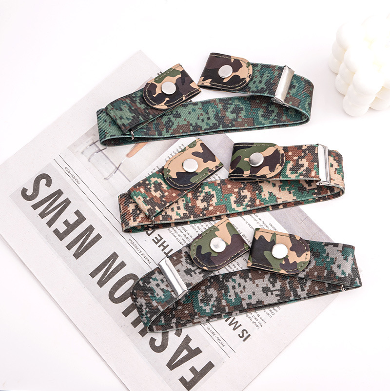 Source Factory Jeans Belt Traceless Elastic All-match Invisible Adjustable Men's and Women's Punch-free Lazy Belt