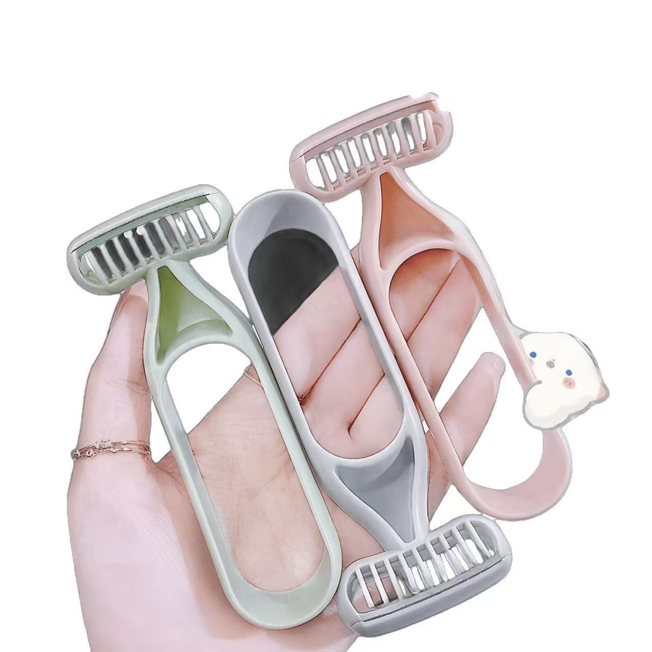 Cross-Border Anti-Slip Shaver Armpit Hair Pubic Hair Trimmer Women's Shaver Epilator Manual Shaving Leg Hair Removal Men