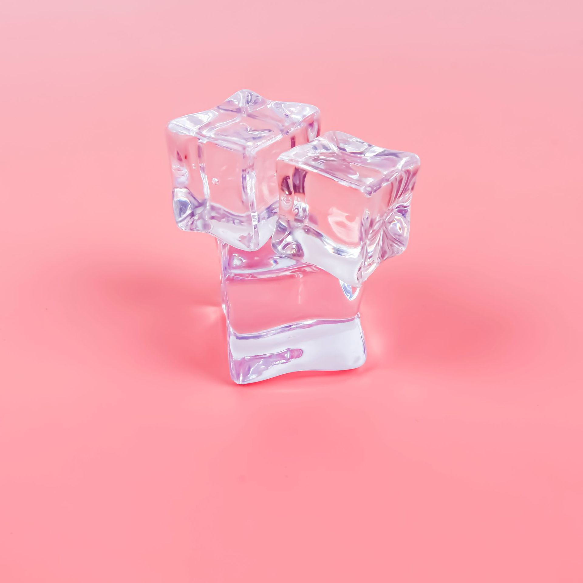 Fake ice cube acrylic Simulation Ice Cube transparent square plastic ice particles crystal stone bar shooting props factory