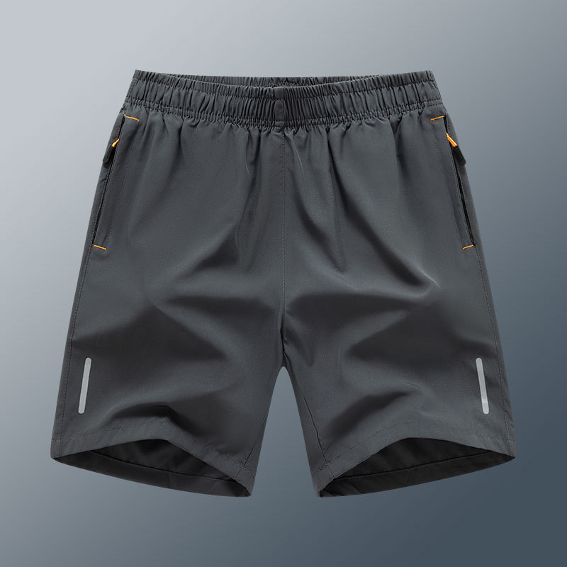 Summer Thin Trendy Brand Ice Silk Quick-Drying Five-Point Pants Men's Sports Casual Shorts Men's Loose Breathable Beach Pants Men's Large