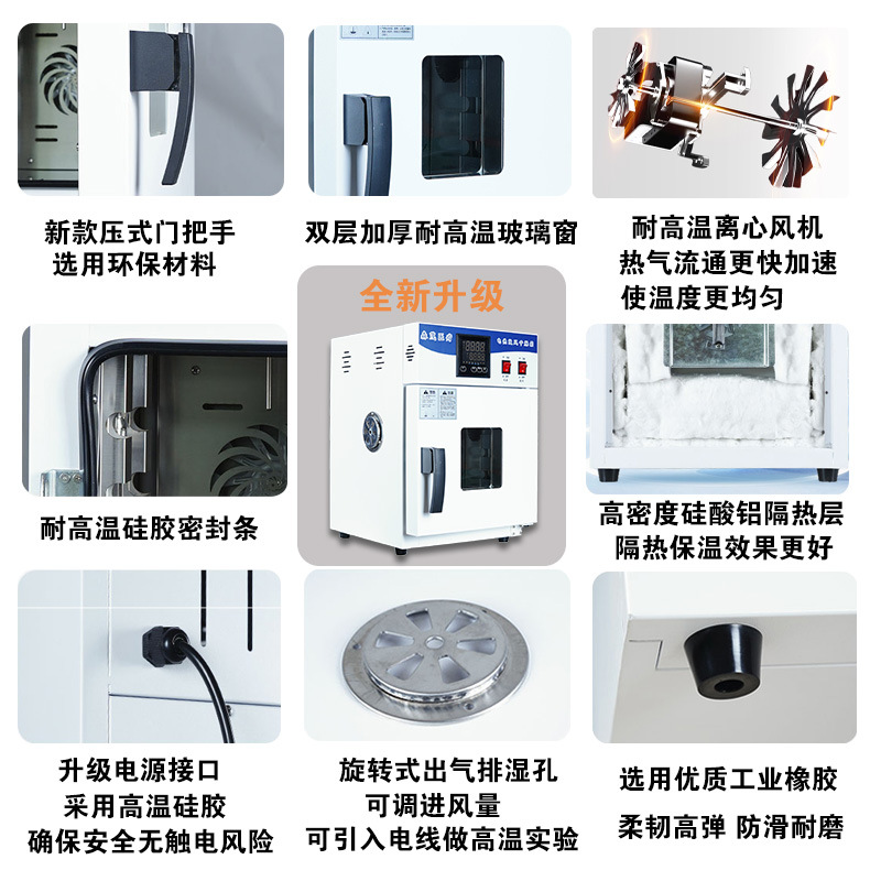 Electric blast constant temperature dryer university laboratory drying oven double air centrifugal fan food dry fruit dryer