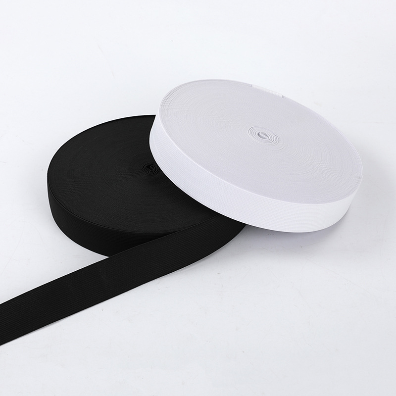 Black and white in stock crocheted elastic band eye mask belt clothing accessories inner rubber leg strap crocheted elastic band