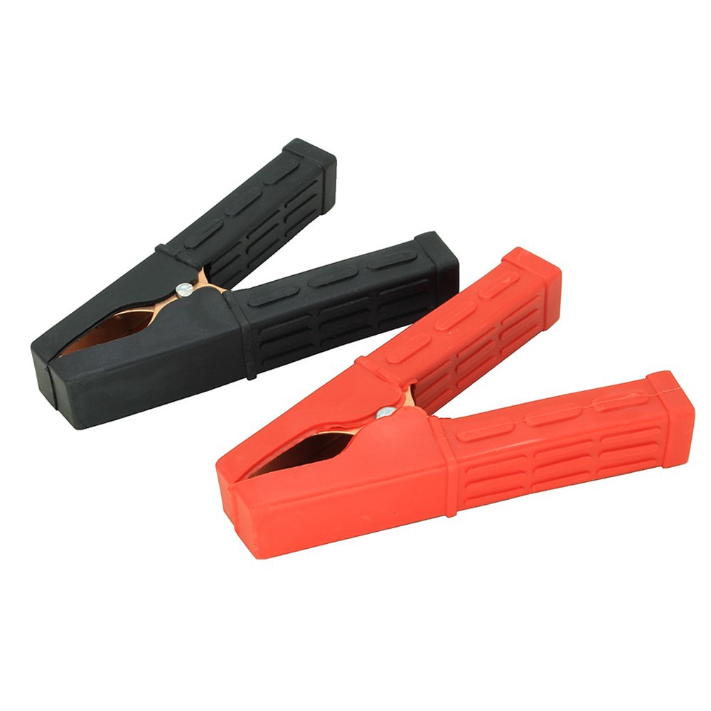 Pure Copper Crocodile Clip Car Battery Clip All-Inclusive Black and Red Small and Medium-Sized Cable Connection Clip Battery Clip