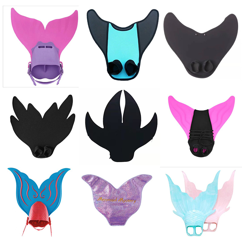 Ласты для русалок, соединенные, детские, с одним хвостом, для обучения плаванию, заводское производство