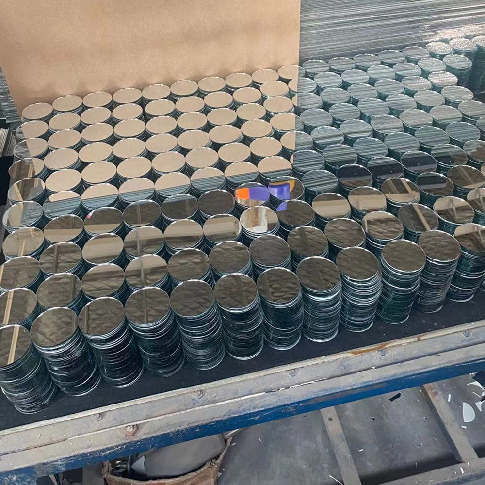 Manufacturer Glass Mirror Processing 1Mm-5Mm Round Square Special-Shaped Led Cosmetic Mirror Gift Mirror Asymmetrical Lens