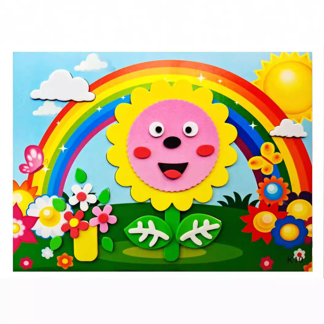 Children's Handmade 3D Stereo Stickers Eva Handmade Stickers Small Stereo Stickers Eva Stickers