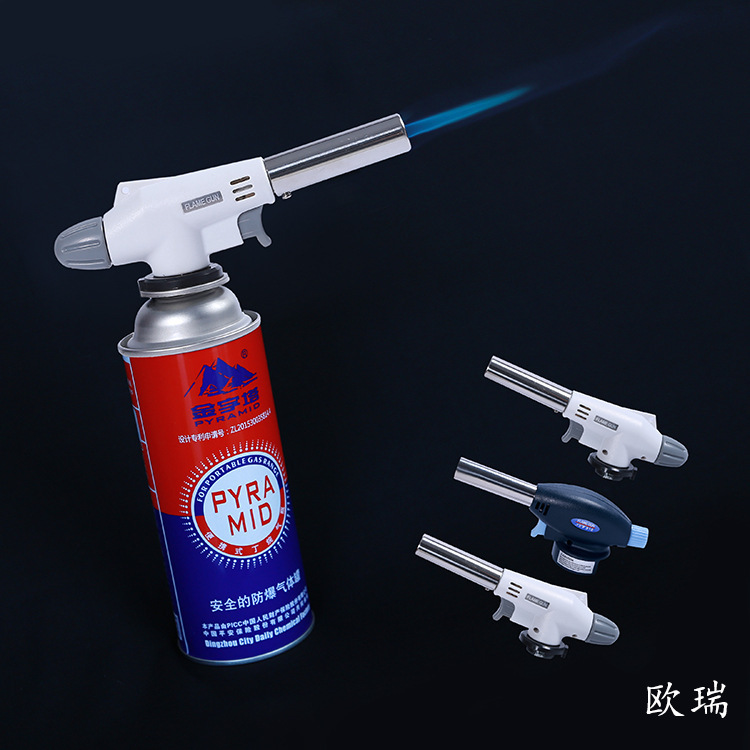 Low Configuration Manufacturer Wholesale 920 Outdoor Barbecue Kitchen Baking Cassette Gas Blowtorch Igniter Spray Gun Welding
