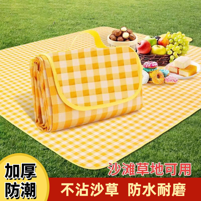 Outdoor Picnic Mat Park Outings Portable Waterproof Thickened Picnic Mat Non-woven Spring Outing Tent Moisture-proof Mat