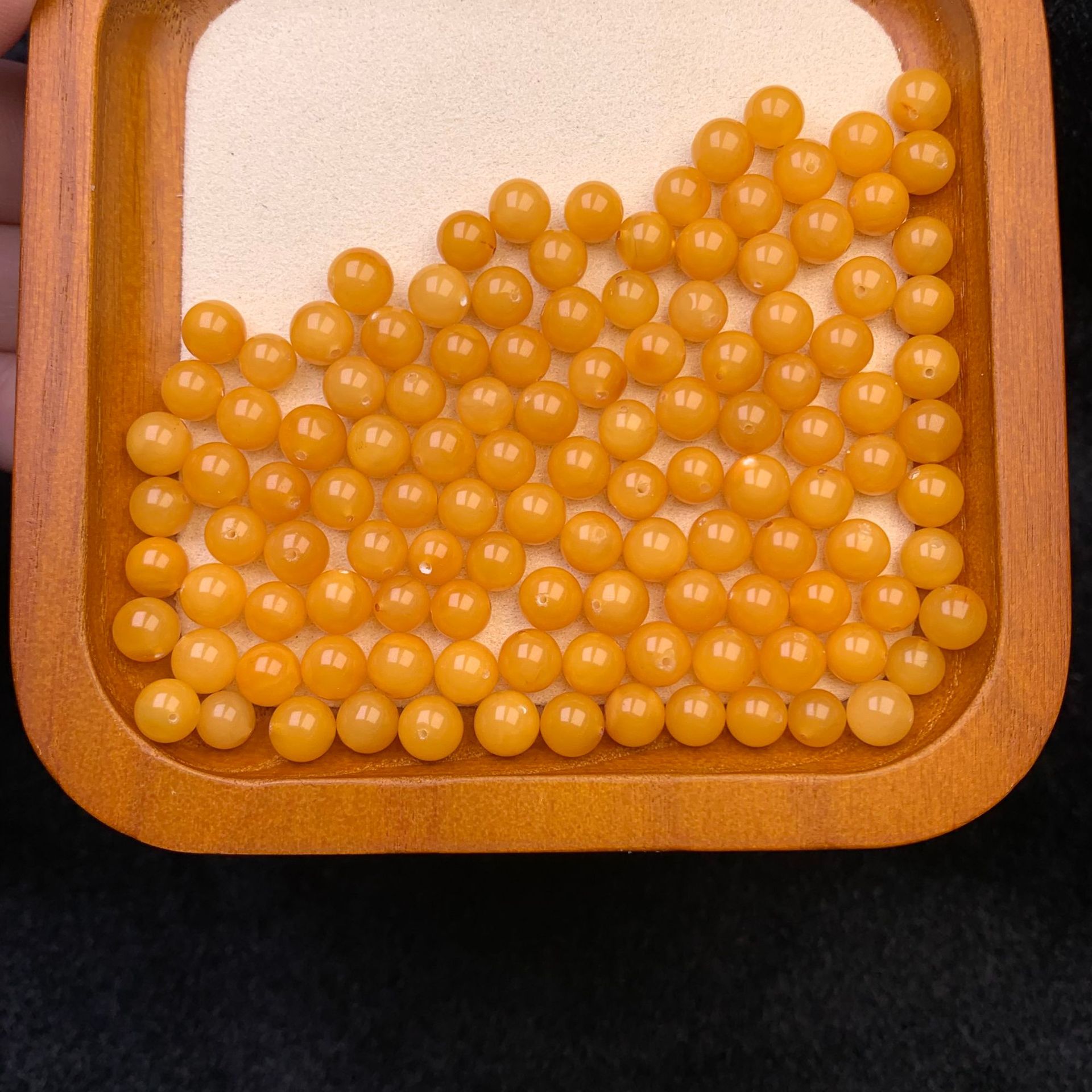 Натуральные русские пчелиные восковые круглые бусины старого меда, свободные бусины, культурные аксессуары с богатой и полной восковой браслетами, оптовая продажа