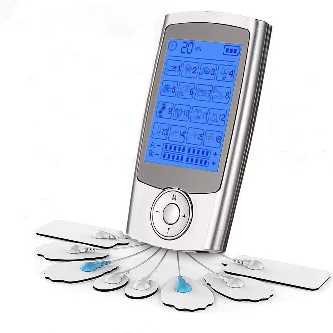 Cross-border spot TENS meridian physiotherapy instrument 16 mode EMS massager low frequency multifunctional muscle stimulator