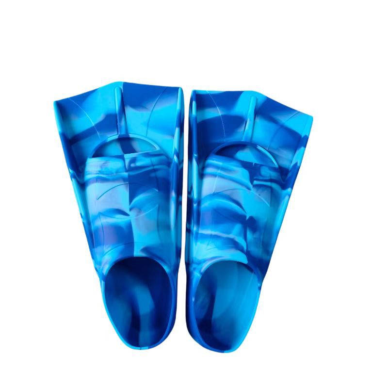 Professional swimming flippers silicone short flippers children diving frog shoes training diving equipment wholesale silicone frog shoes short