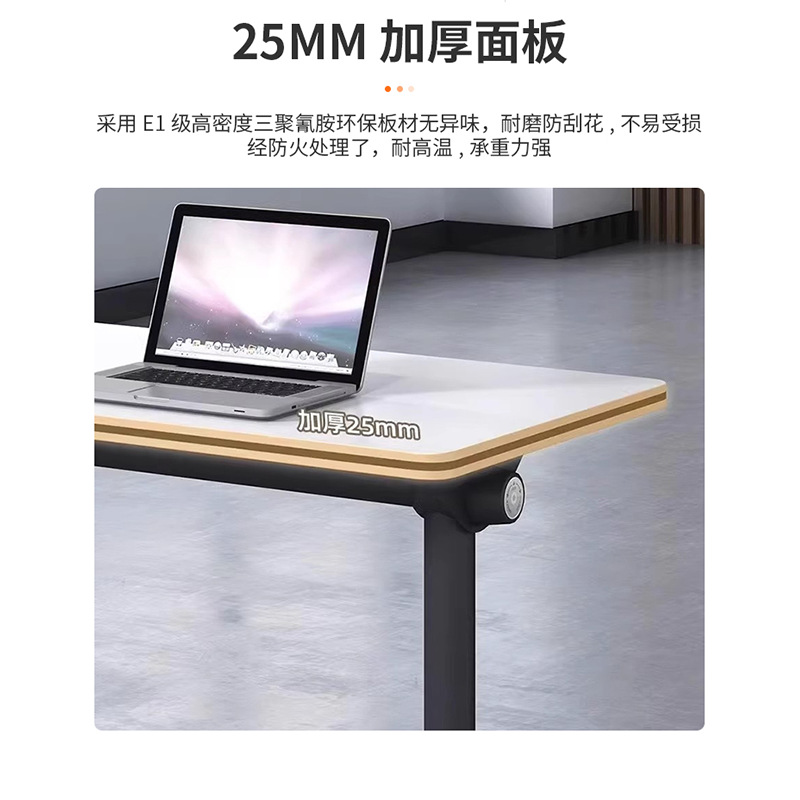 Modern Simple Stitchable Folding Training Table Conference Table Combination Movable Long Table with Wheels Student Desk