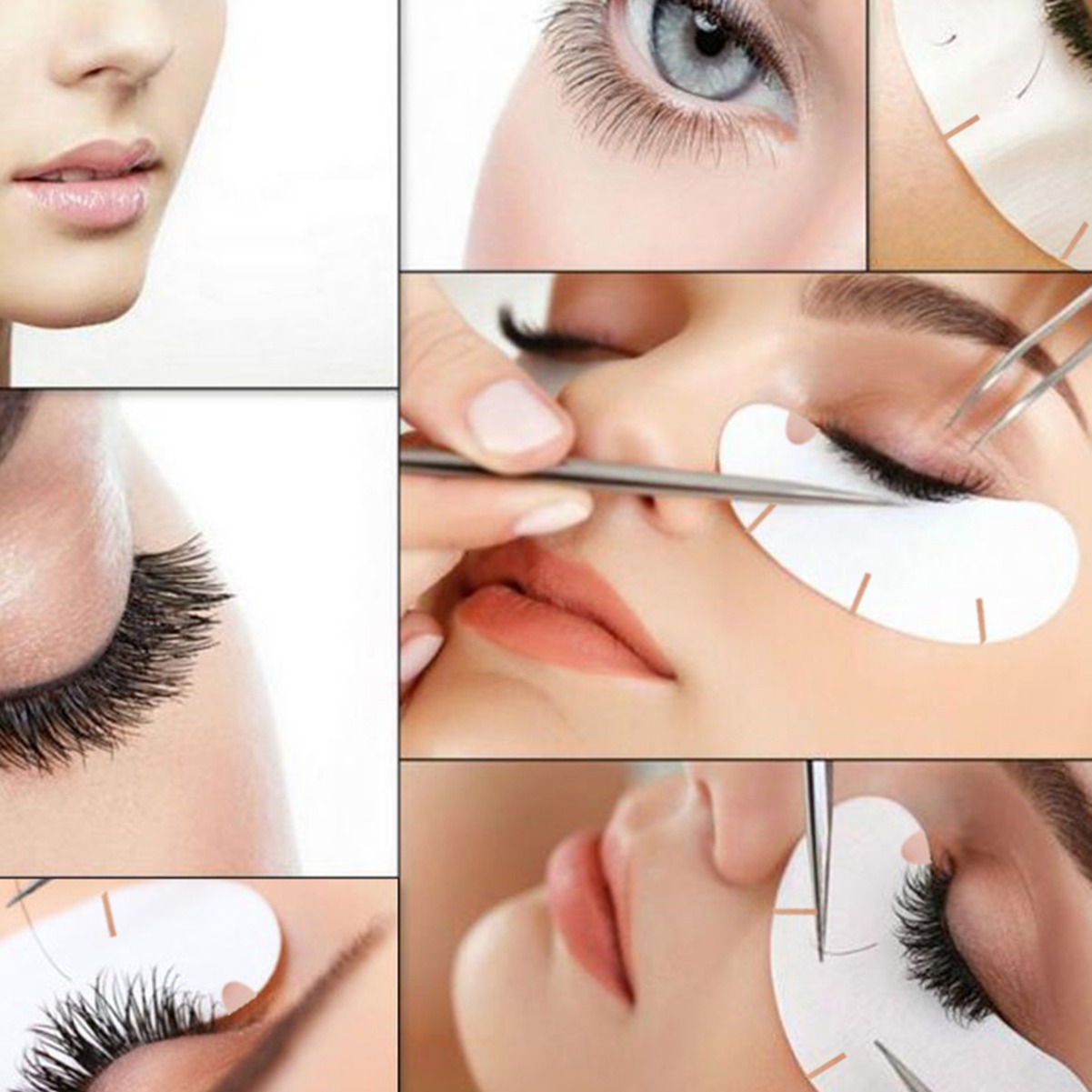 New Style Grafted Eyelash V-shaped U-shaped Eye Patch Internet Celebrant V-shaped U-shaped Eye Patch Isolated Upper and Lower Eyelash Gel Eye Patch