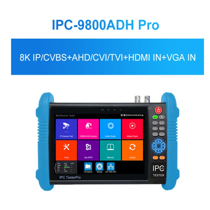 Netcom IPC-9800MOVTADHS Pro engineering treasure digital network analog video surveillance tester