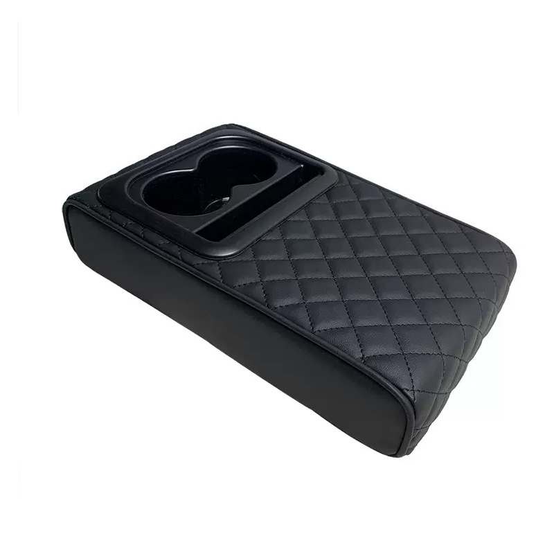General-purpose car armrest box booster pad central armrest elbow pad water cup holder storage box auto supplies cross-border