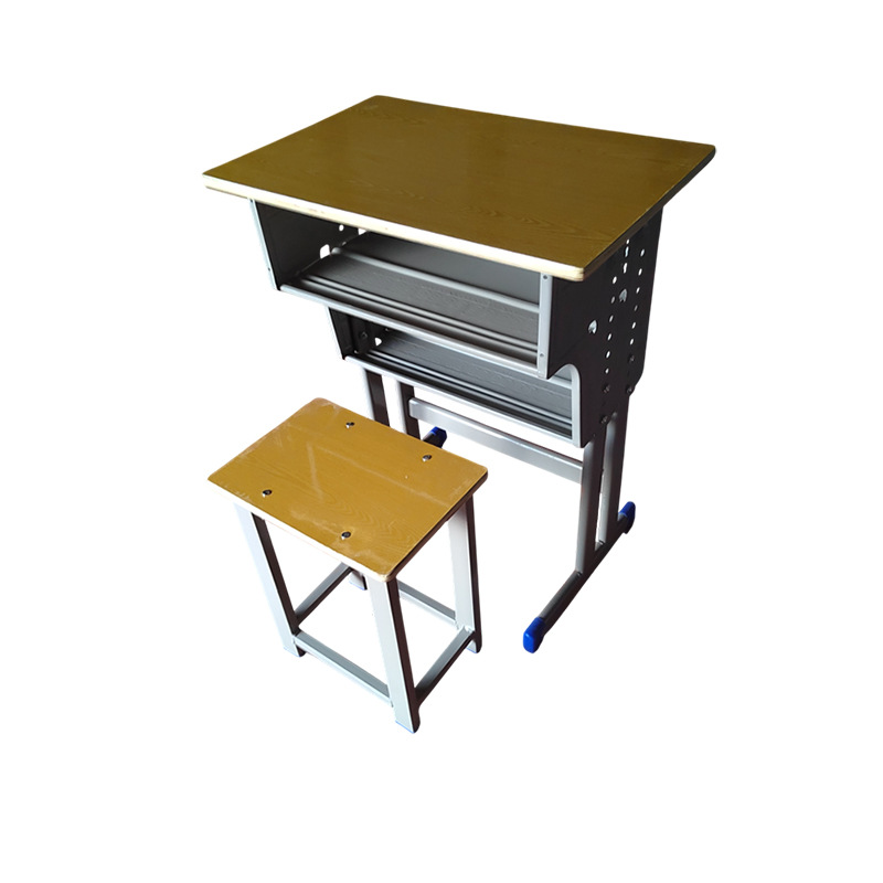 Students' Desks and Chairs High School Students' Desks Primary and Secondary School Students' Learning Desks and Chairs suit Training School Tutoring Class Single Person