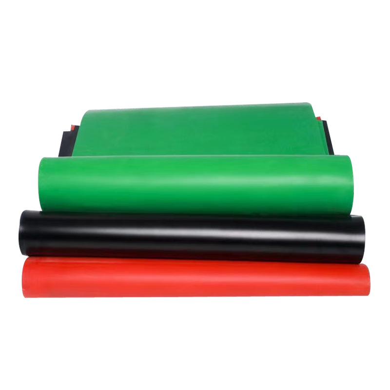 Distribution room factory floor rubber board insulation rubber pad red green rubber pad 5mm black insulation rubber plate