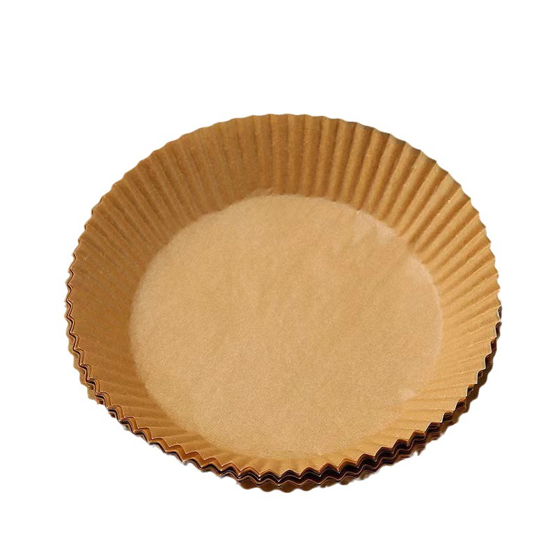 Air Fryer Special Paper Plate Household Oil-Absorbing Paper No-Wash Barbecue Round Food Oven Baking Silicone Paper