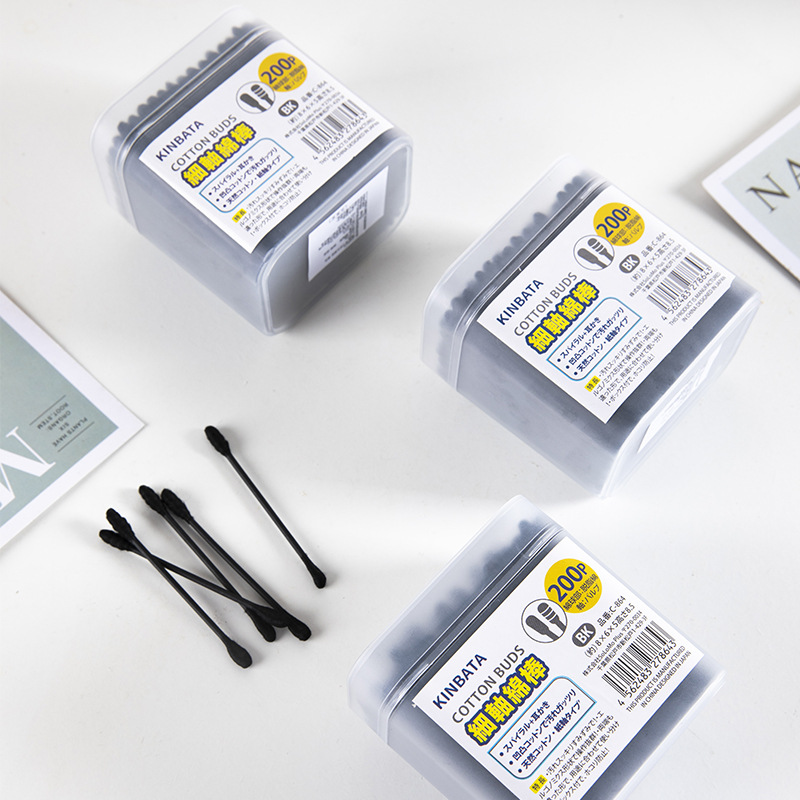 Ватные палочки для ушей очищающие для макияжа двойные головки в коробке
