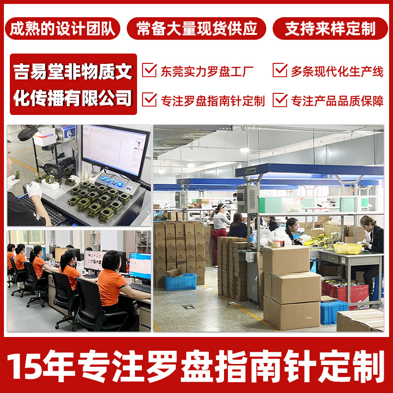 Brass Compass Integrated Plate Pure Copper Compass Portable Survey Tool Factory Direct in stock Wholesale Beginners