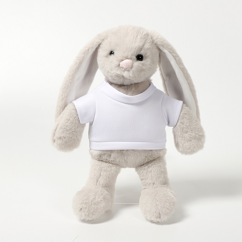 sublimation bunny cross-border sublimation T-shirt plush rabbit transfer sublimation rabbit long ear hair