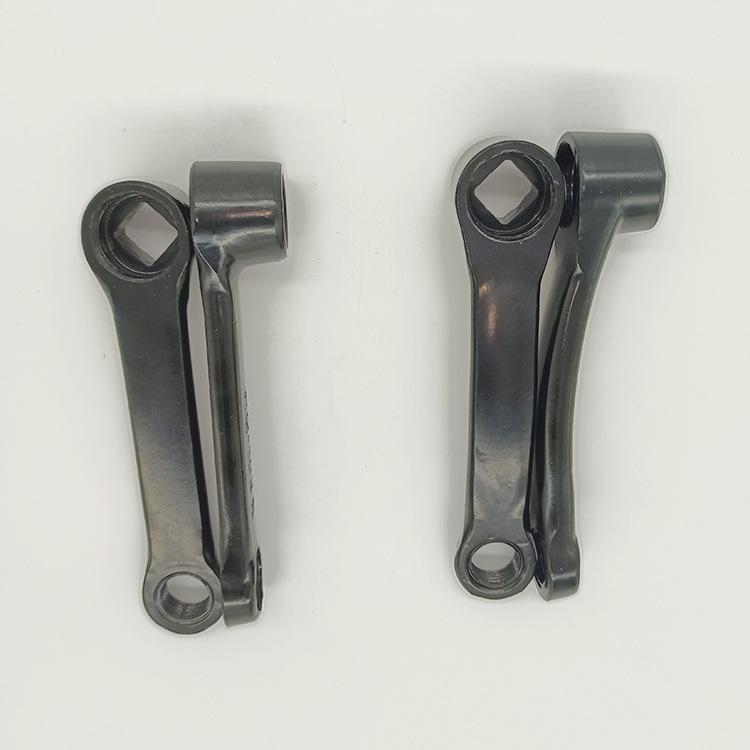Electric bicycle crank 102mm curved black battery car scooter pedal crank pedal connecting rod