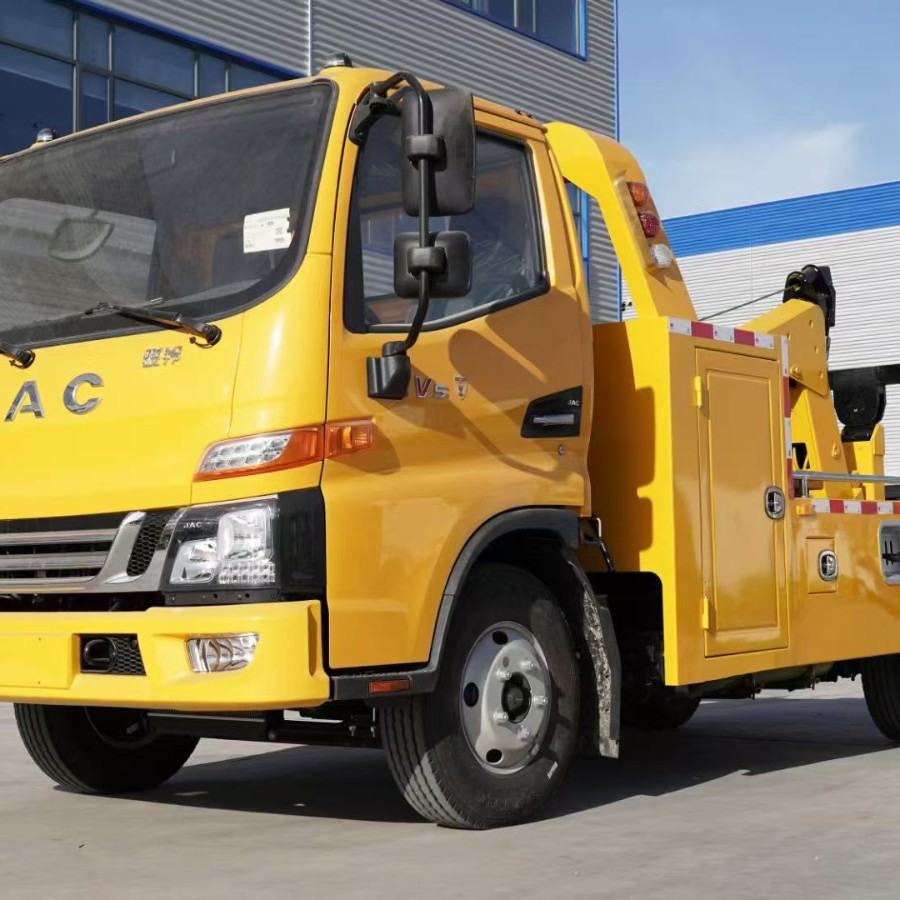 Jac Cummins Power Tow Truck Integrated Road Rescue Vehicle Wrecker Truck Multi-Purpose Configuration Isuzu
