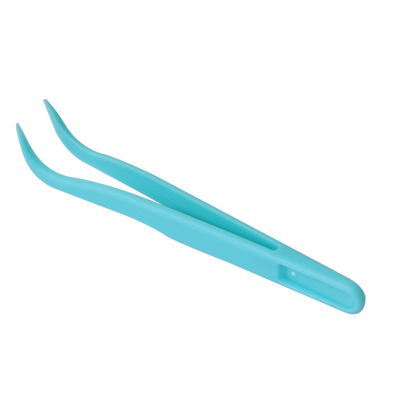 11cm Elbow Hand Account Clip Plastic Bag Sticker Guka Tweezers Plastic Tweezers Hard Tweezers