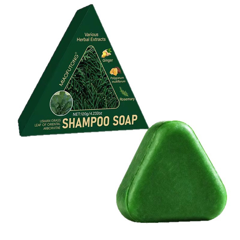 Cross-Border Popular Platycladus Leaf Osmanthus Herbal Shampoo Soap Hair Cleansing, Moisturizing, Oil Control, Anti-Drying and Improving Frizz