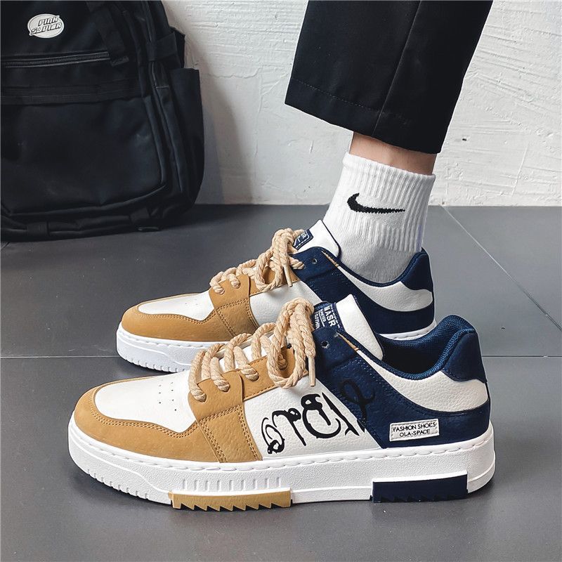 Men's Shoes Autumn 2024 New Student Trendy All-match Sports Trendy Shoes Summer Niche Design Japanese Casual Board Shoes