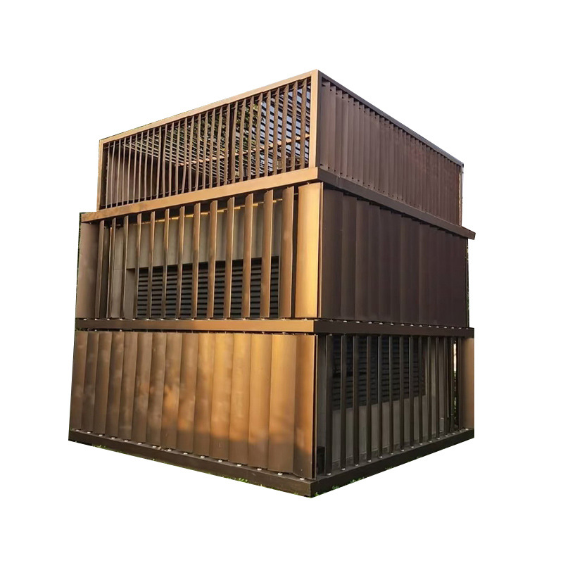 Outdoor Light Well Gallery Frame Art Custom Stainless Steel Ventilation Well Grille Welding Shanghai Stainless Steel Shape