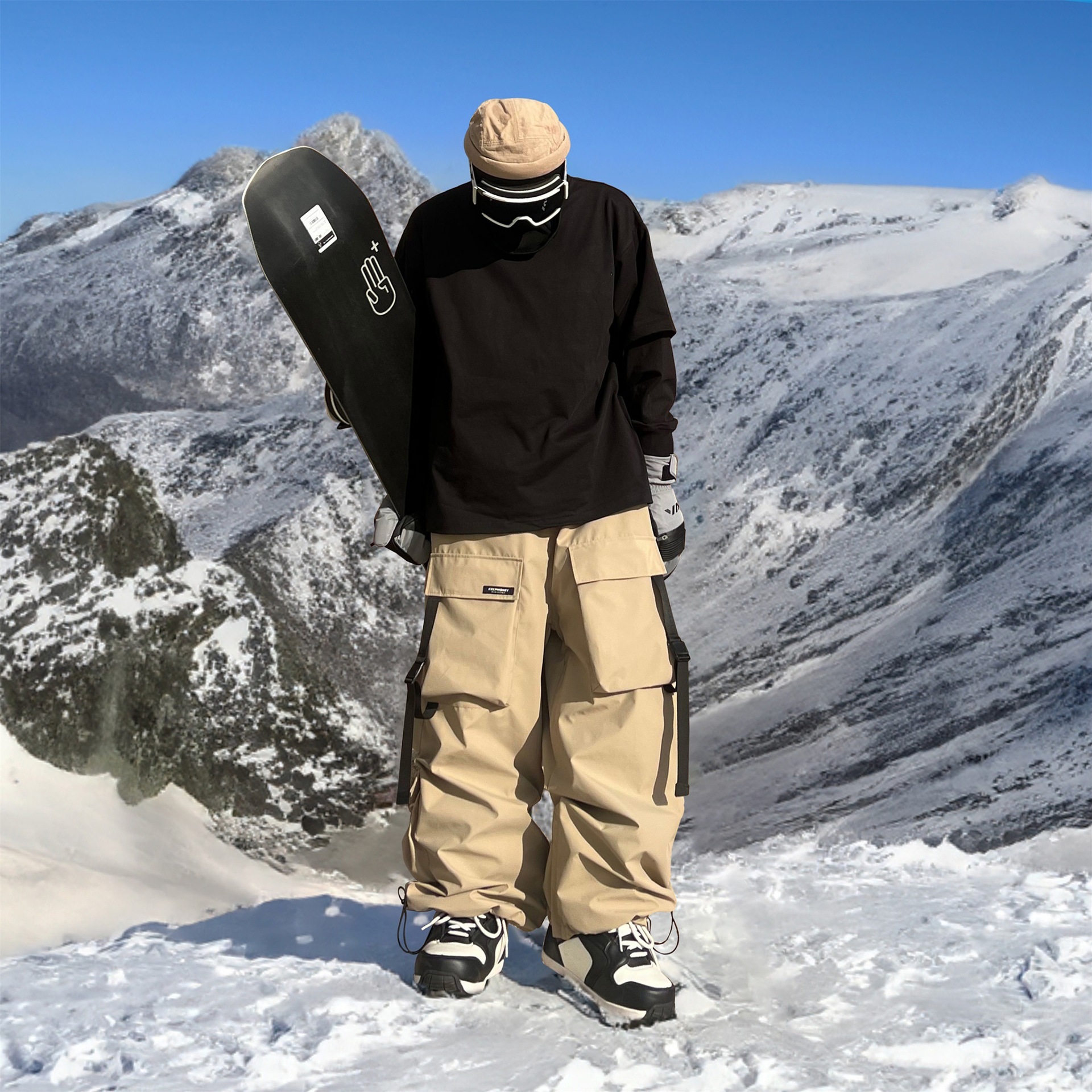 Snow Pants Men's and Women's Heavy Industry Violet Waterproof Ski Pants Warm New Arrival Men's Thickened 2024 American Style Snowboard