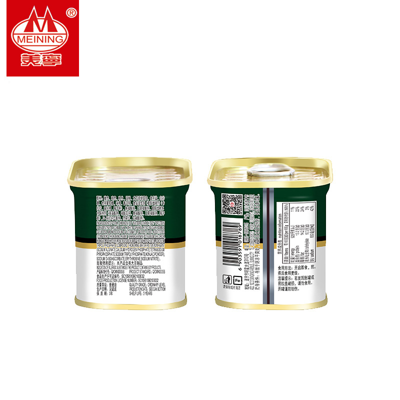 Meining Ham Pork Luncheon Meat 340g Ready-to-eat Canned Food Cooked Food Reserve Food Canned Hot Pot Luncheon Meat