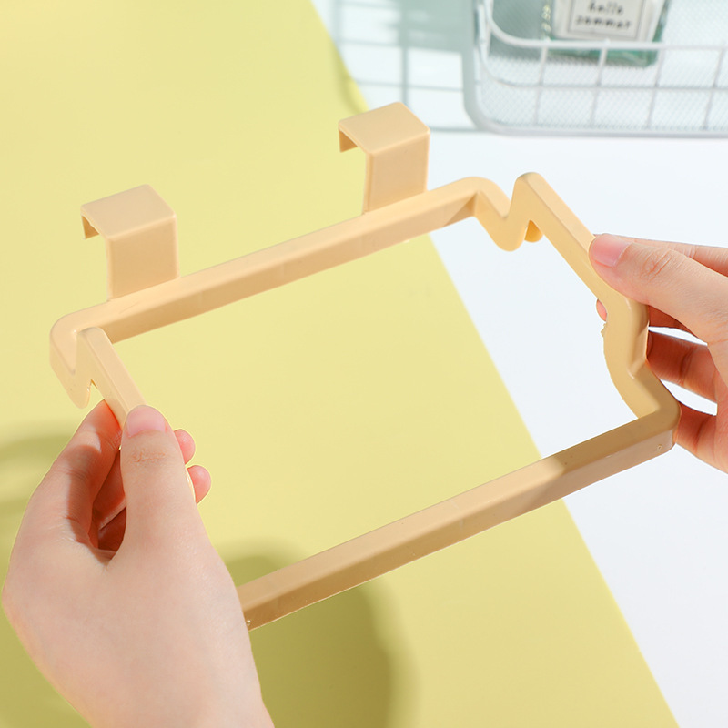 Hanging Garbage Bag Rack Storage Rack Household Wall-Mounted Bracket Hook Cabinet Door Hanger Garbage Bag Hanger
