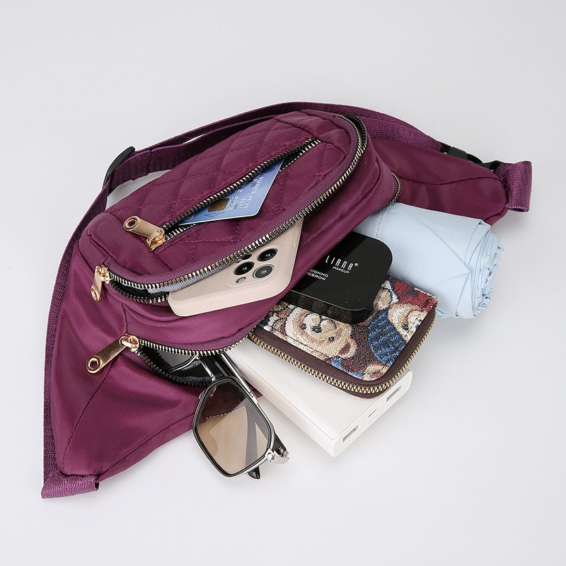 Cross-border Chest Bag Mobile Phone European and American Oxford Cloth Crossbody Bag Casual Waist Bag Canvas Waist Bag Women's Mobile Phone Bag Sports Bag