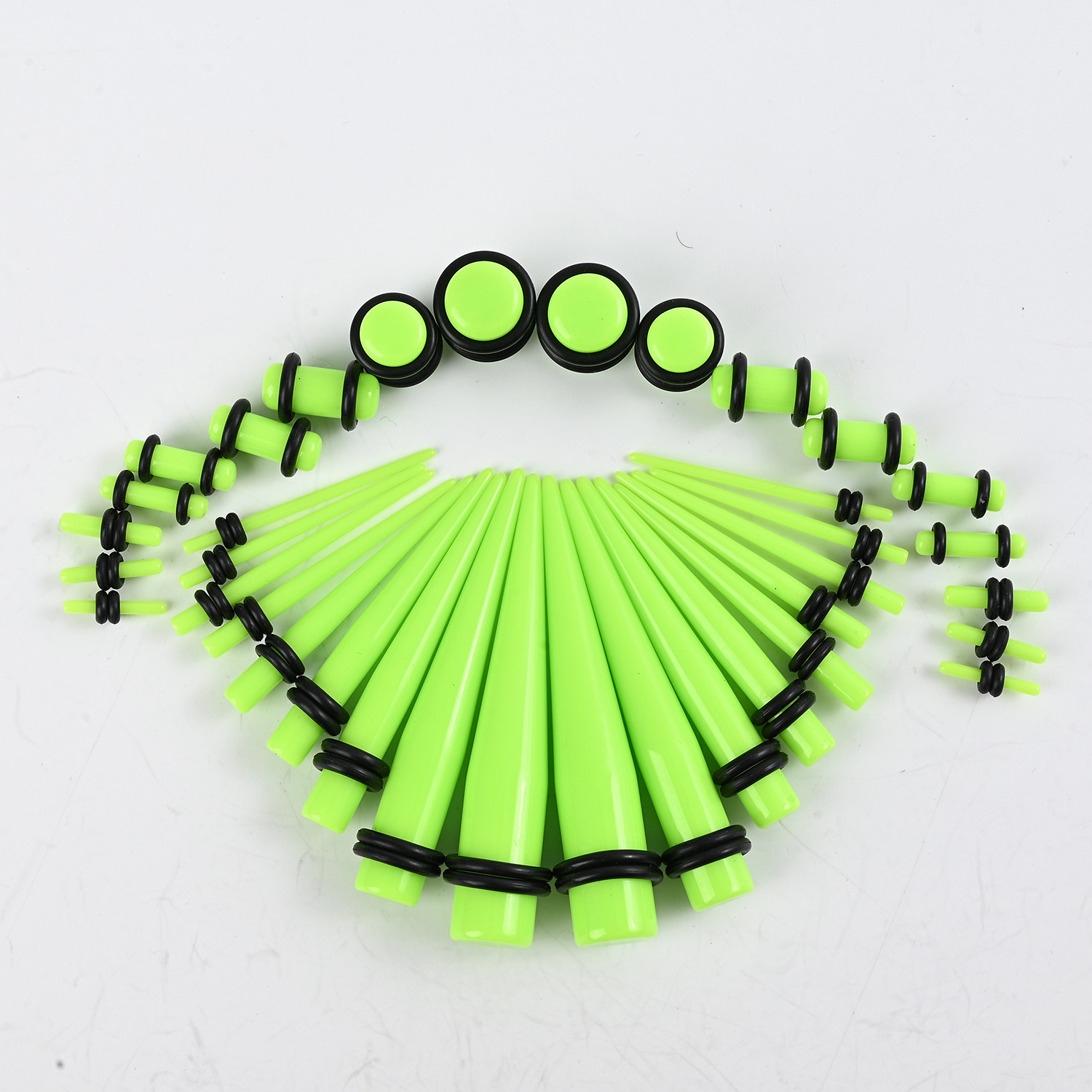 European and American Cross-Border Niche Ear Expansion Set with 36 Pieces, Ear Studs, Tassel Ear Hole Expanders, Piercing Jewelry Set, Earrings