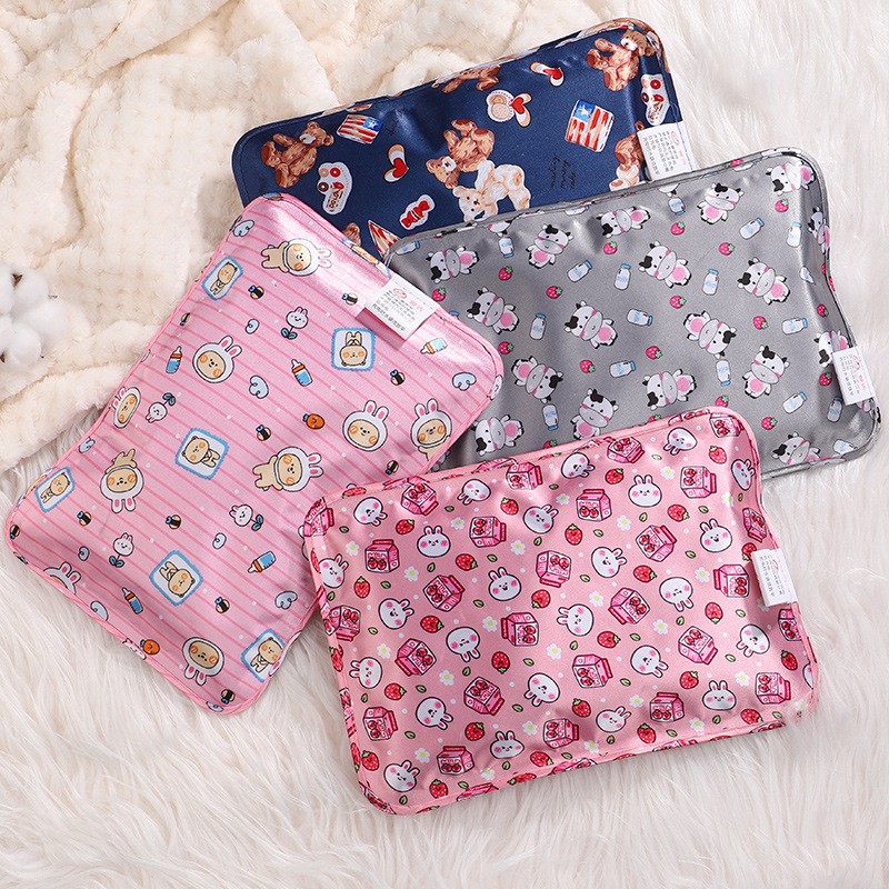 Non-National Standard Spot Cross-Border Cartoon Electric Hot Water Bottle Mercerized Rechargeable Hand Warmer Hand Warmer Bag Cross-Border European Regulations