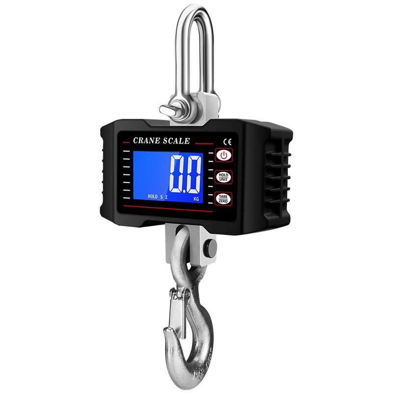 Cross-Border Hot Selling New 1000kg Digital Crane Scale 1.5t Digital Scale 2t Tension Scale Satchel Hanging Scale 1t Hook Scale